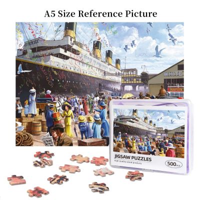 Cruise Ship Oil Painting Wooden Jigsaw Puzzle 500 Pieces Educational Toy Painting Art Decor Decompression toys 500pcs