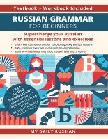 หนังสืออังกฤษใหม่ Russian Grammar for Beginners Textbook + Workbook Included: Supercharge Your Russian With Essential Lessons and Exercises [Paperback]