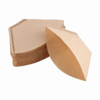 Environmentally Friendly Log Pulp Paper Coffee Filter Coffee Brewing Filter Hourglass Bag Kitchen Office Tools Screening Bag