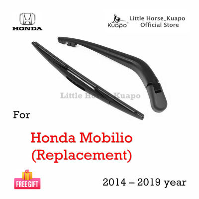 Kuapo ที่ปัดน้ำฝนด้านหลัง ฮอนด้า โมบิลิโอ้ Honda Mobilio 2014 ถึง 2022 ปี (ชุด/ก้าน/ยางใบมีด/ฝาครอบน็อต) ปัดน้ำฝน กระจก หลัง ฮอนด้าโมบิลิโอ้