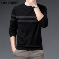 COODRONY Brand Sweater Pullover Men Clothing Fashion Casual Striped O-Neck Pull Homme Autumn Winter Knitwear Shirt Jersey C1389