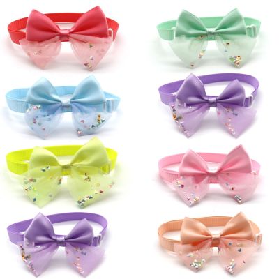 [HOT!] 30/50 Pcs Dog Supplies Pet Grooming Dog Collar Bow Tie Adjustable Pet Product Beauty Bowknot Dog Bow Tie Doggy Accessories