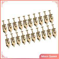 Moon Queen 20ชิ้น Drywall จุดยึดเจาะด้วยตนเองพร้อมสกรูสำหรับแขวนตู้แขวนผนังทีวี