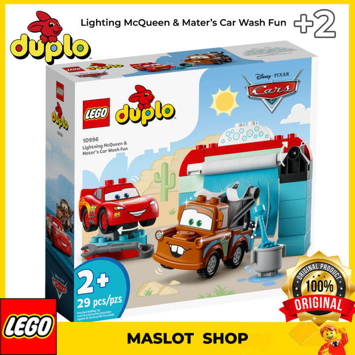 LEGO DUPLO Lightning McQueen & Mater's Car Wash Fun 10996 (29 pieces/1225)  2+ | Lazada