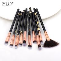 Fld 10 Pcs Professional ชุดแปรงแต่งหน้าฟังก์ชั่นเต็มรูปแบบ Foundation Eye Powder Fan Blush Brush ชุดแปรงแต่งหน้า Kit