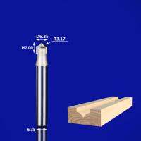 1ชิ้น-6.35มม. 12.7มม. สำหรับ Cnc End Mill ฟรีเครื่องมือไม้บิตเราเตอร์สำหรับงานไม้มิลลิ่งไม้ตัดดอกสว่านสำหรับแกะสลักเข็ม3d