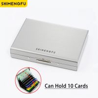 【CW】✇₪  Men Blocking Card Holder Metal Wallet Money Anti-scan Credit ID Thin Small Male