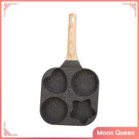 Moon Queen กระทะทำไข่เจียวกระทะทอดไข่แบบ Nonstick กระทะทอดไข่4หลุมสำหรับอบสเต็กเบอร์เกอร์