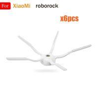 สีขาว5แขนยางด้านข้างแปรงสำหรับ XiaoMi Roborock S5 S50 S51 S55 S6 S6Max E25 E35หุ่นยนต์เครื่องดูดฝุ่นอุปกรณ์เสริม