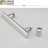 ㍿ 304 Stainless steel shower Single handle bathroom glass doors handle Mirror surface Hole pitch145mm 300mm 350mm 400mm 500mm