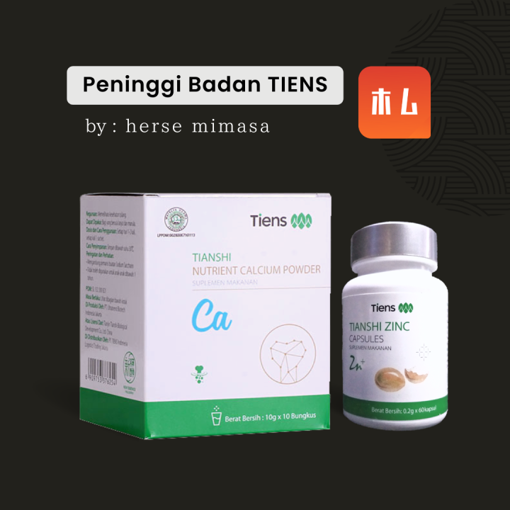 10 Hari Original Tianshi Nutrient High Calcium Powder dan Zinc Capsules