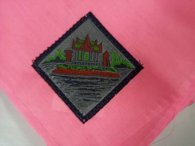 นร.ผ้าพันคอชมพู สีชมพู ขนาดเล็ก ติดตราจังหวัดร้อยเอ็ด (3139000025908)