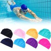 Women Swimming Cap Girl Long Hair Bathing Hat Men Ice Silk Water Sport Elastic Nylon Turban Hair Protection