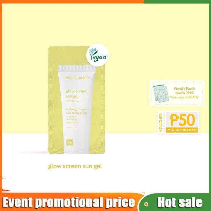 Face Republic Glow Screen Sun Gel SPF50 PA 2mL [Nonsticky Weightless