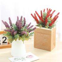 【hot】 Artificial Lavanda Espuma Bouquet Falsas Alta Qualidade DIY de Casamento Casa Sala Acessórios Decoração Outono 3Pcs