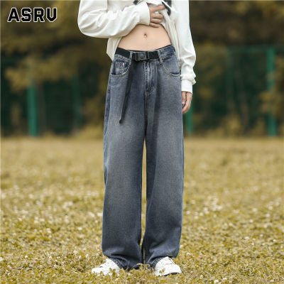 ASRV กางเกงยีนส์ชาย กางเกงขายาว ชาย กางเกงยีนส์ผู้ชาย jeans for men กางเกงยีนส์ขาตรงวินเทจของผู้ชายกางเกงยีนส์ทรงหลวมกางเกงตั้งพื้น