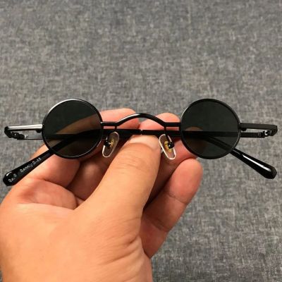 【YF】☌  New Punk Round Sunglasses Men And Ultra Small Frame Hip Hop Ins Fashion Dropshipping 2023