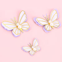 3pcsset Pearl Butterfly Cake Topper Cake Decoration Toppers For Birthday Decorating ผีเสื้อเค้กตกแต่งปลั๊กอิน