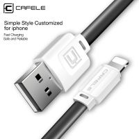 CAFELE USB สายสำหรับ iPhone 14 Pro Max 13 12 11 7 8 Plus,สายชาร์จที่ชาร์จความเร็วสูงข้อมูล IOS iPad โทรศัพท์มือถือ CAFELE