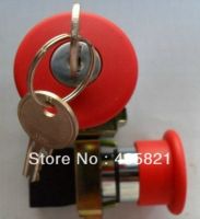 ☞◆¤ Red Emergency Stop Mushroom Push Button Switch Key Released 1N/C XB2BS142C Mushroomhead dia 40MM