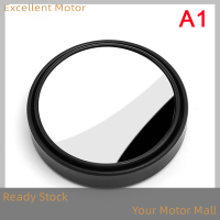 Excellent 2pcs HD Glass Car Blind Spot Mirror Auto รถจักรยานยนต์360 ° ปรับมุมกว้าง