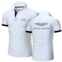 【ใหม่】2021 Aston Martin แบรนด์ใหม่ฤดูร้อนผู้ชายแฟชั่นระบายอากาศเสื้อยืดลำลองสบายสีทึบผู้ชายละเอียดอ่อนพิมพ์เสื้อโปโล