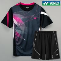 Yonex เสื้อผ้าเทนนิสระบายอากาศได้ดีแห้งเร็วสำหรับทั้งหญิงและชายชุดแบดมินตัน,เครื่องแบบทีมเล่นเกมแนวสปอร์ตแบบกำหนดเองได้