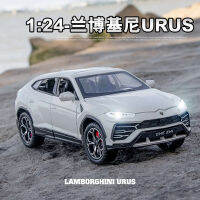 1:24 Lamborghini URUS SUV จำลองสูงรุ่นรถ Diecasts โลหะหล่อเสียงรถสำหรับเด็กรถ Toys