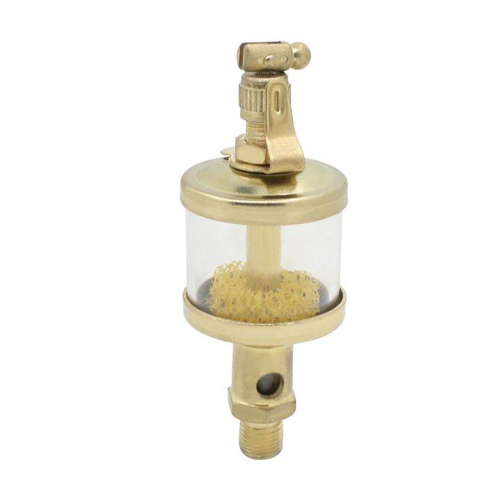 Brass Gravity Sight Drip Feed Oiler Lubricator Needle valve oil filling