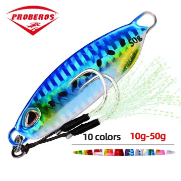 Proberos Metal Spoon Lure Bass Baits Tackle 10 Different Weights Spoon  Metal Fishing Lures for Fishing Bait 10pcs