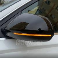 Kibowear for Audi A6 C7 S6 4G RS6 Dynamic Scroll LED flowing Turn Signal Side Mirror Lights Sequential blinker 2013 2015 2017