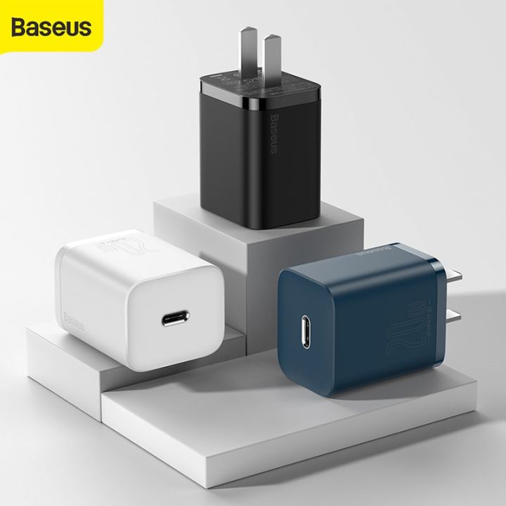 baseus-ที่ชาร์จที่ชาร์จความเร็วสูง-type-c-20w-สำหรับชาร์จเร็ว13-12-11เครื่องชาร์จติดผนังเดินทางสำหรับสายข้อมูลแท็บเล็ต