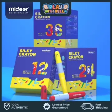 Mideer Silky Crayons for Toddlers - 12 Colors