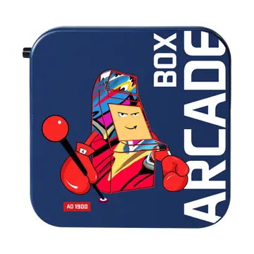 Arcade Box - Game Retrô 33.000 Jogos 4K + 2 Controles e Bolsa de Brind