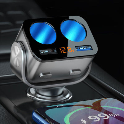 ที่ชาร์จในรถยนต์ car Chargers Auto USB Socket Splitter Dual USB QC3.0 5.8A 12-24V USB Port Car Charger ชาร์จมือถือ