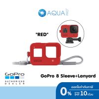 GoPro 8 Sleeve+Lanyard Red สีแดง (เคส + สายคล้อง สำหรับ GOPRO HERO 8 BLACK) เคสซิลิโคนกันกระแทก ของโกโปรแท้