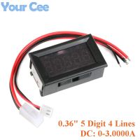 0.36" Digital Ammeter 0 3.0000A DC Current Panel Meter Five Digit Red LEDdual display voltage and current meter