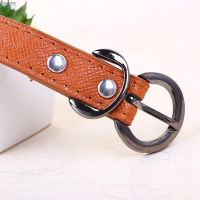 Baby Kids 7 colors fashion decoration PU Leather hollow candy color thin belt