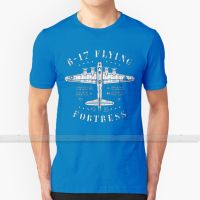 B   17 Flying Fortress For Men Women T Shirt Tops Summer Cotton T   Shirts Big Size 5xl 6xl b 17 b17 bomber bombers blueprint XS-6XL