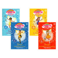 Original English version of the Rainbow Magic Fairy Chapter Book Series 4 Volume holiday set Christmas childrens extracurricular interest reading primary bridge chapter Novels