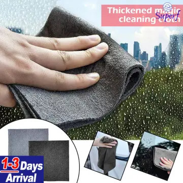 10pcs Car Magic Cleaning Cloth For Glass, Thicker, No Trace, No Watermark,  Home Cleaning Absorbent Cloth