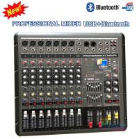 เพาเวอร์มิกเซอร์ 8ช่อง เครื่องผสมสัญญาณเสียงแบบมีกำลังขยายในตัว POWER MIXER BLUETOOTH รุ่น DN-866