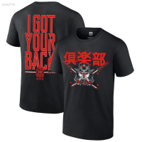 2023 Mens Black Aj Styles&amp;omos Printed T-shirt "i Retrieved Your Back" Printed T-shirt Unisex