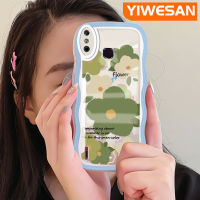 YIWESAN เคสสำหรับ Infinix Smart 4เคส X653 4C อัจฉริยะลายการ์ตูนรูปกลีบดอกไม้คลื่นสีสันสดใสเคสโทรศัพท์แบบใสเคสซิลิโคนนิ่มกันกระแทกป้องกันเลนส์กล้องเคสโปร่งใส