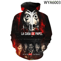 New Sweatshirts La Casa De Papel Pullover Long Sleeve 3D Printed Men Women Children Hoodies Streetwear Boy Girl Kids Casual Topstrend