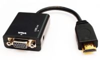 สายแปลงสัญญาณ HDMI to VGA หัวแปลง HDMI เป็น VGA (HDMI To VGA Converter) ตัวแปลงสัญญาณ HDMI TO VGA