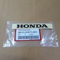 สติ๊กเกอร์แท้(86101-k58-TLOZA)HONDA90มม.สีดำพื้นใสติดครอบข้างฮอนด้าเวฟ110I ปี2019/1ชิ้น