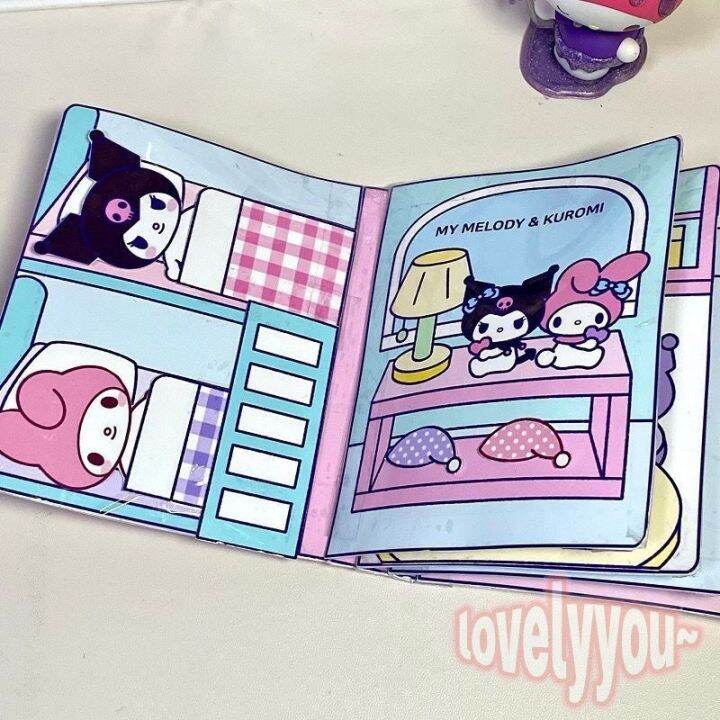 ewyn-diy-sanrio-ของเล่นแฮนด์เมด-หนังสือของเล่นซานริโอ้-แฮนด์เมด-กึ่งสําเร็จรูป-แต่งตัวเกม