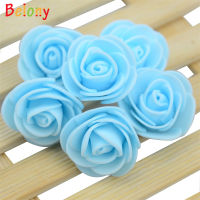 Belony 100Pcs Mini Handmade ฟองโฟม Rose สำหรับตกแต่งบ้านแต่งงาน Scrapbooking งานฝีมือดอกไม้ประดิษฐ์พวงหรีดอุปกรณ์เสริม