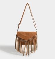 【hot seller】 2023 and New Womens Kong-style Envelope Tassel Shoulder Crossbody Small